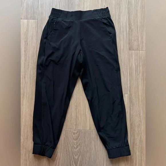 Athleta Pants - Athleta Brooklyn Lined Jogger Size 0 P Navy Blue Stretch Athleisure Travel Pants